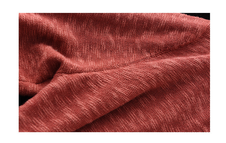New Literary Retro Color Matching Knitted Top