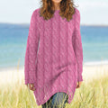 Vintage Breast Cancer Awareness Pink Cozy Sweater Dress elevenforest