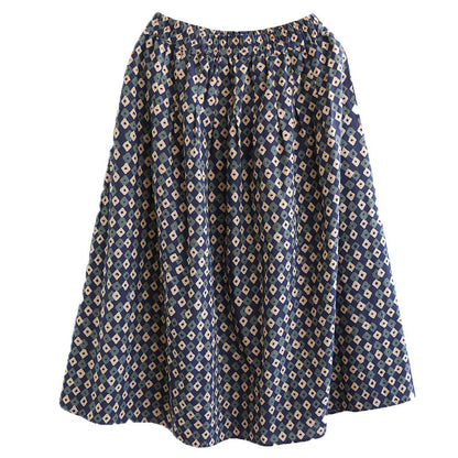New Retro Elastic Waist Skirt