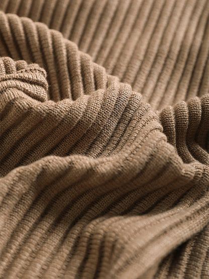 Turtleneck Half Sleeve Loose Pullover Sweater