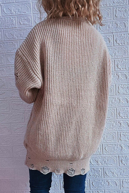 Street Ripped O Neck Tops