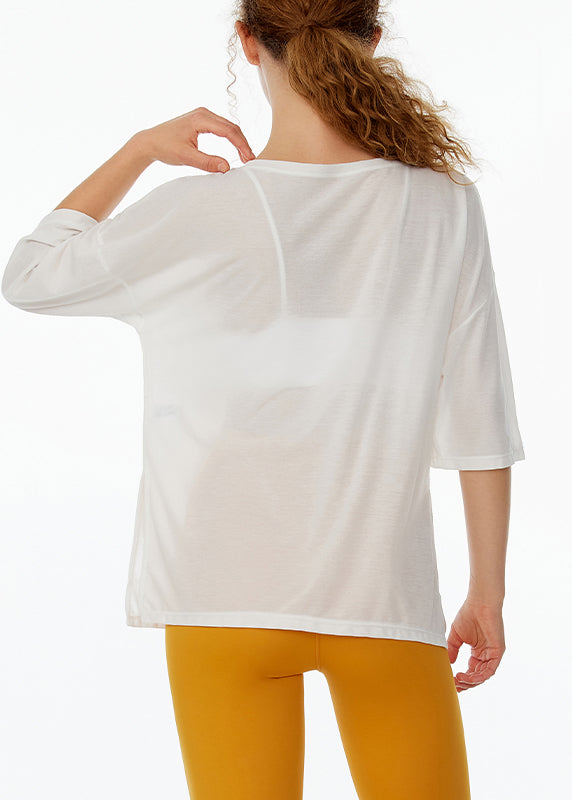 Art White O-neck Summer Yoga Tank Tops