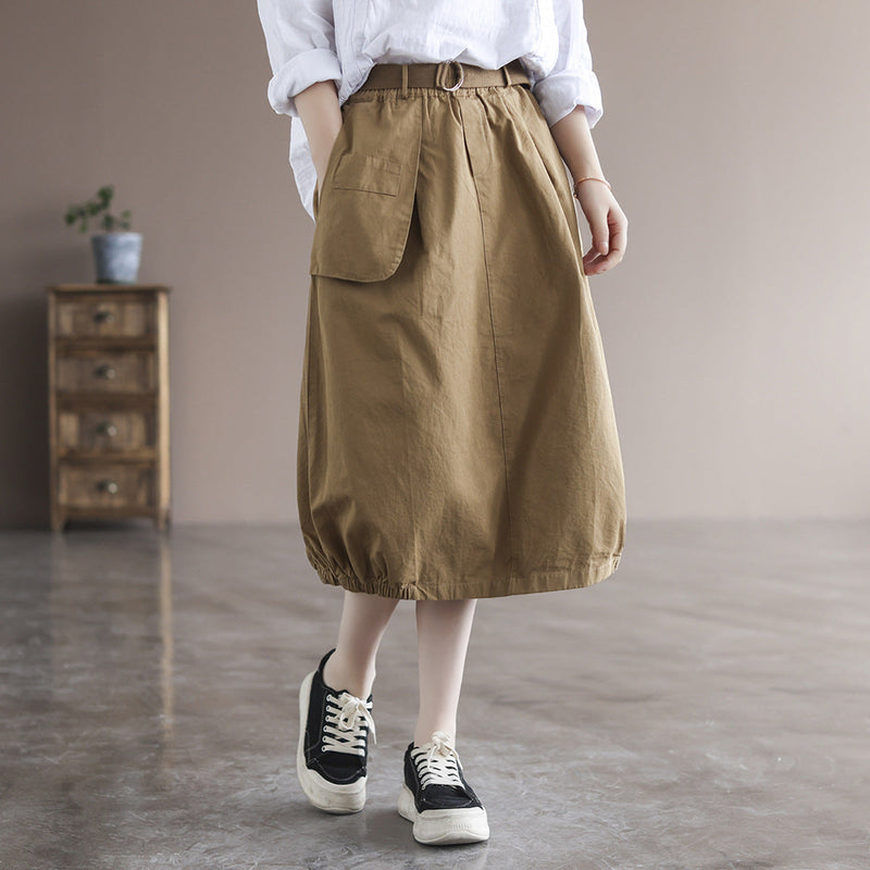 Cozy Cotton Loose Skirt