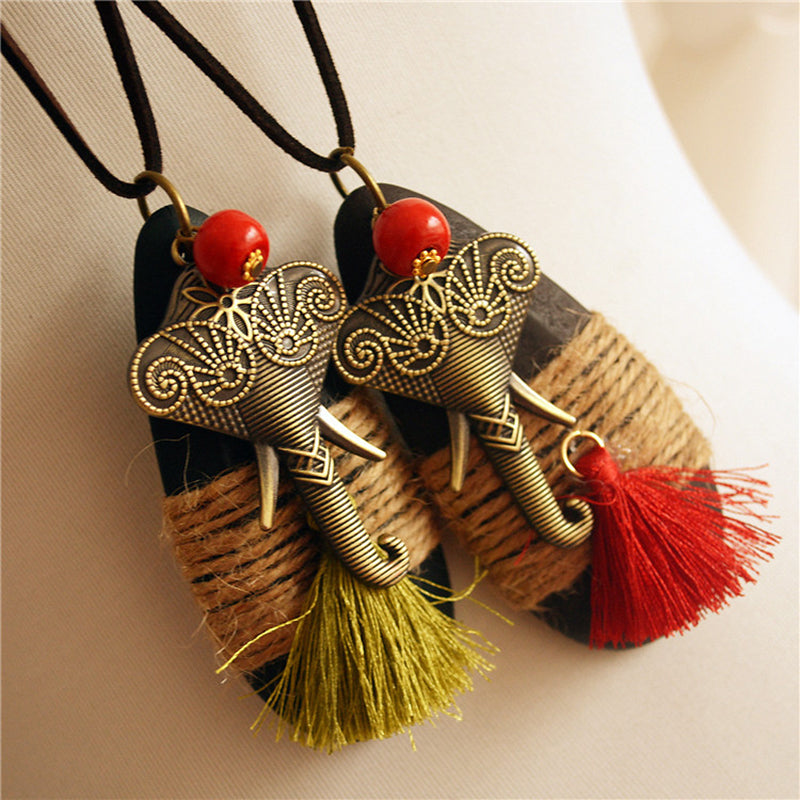 Tassel Necklace Sweater Pendants