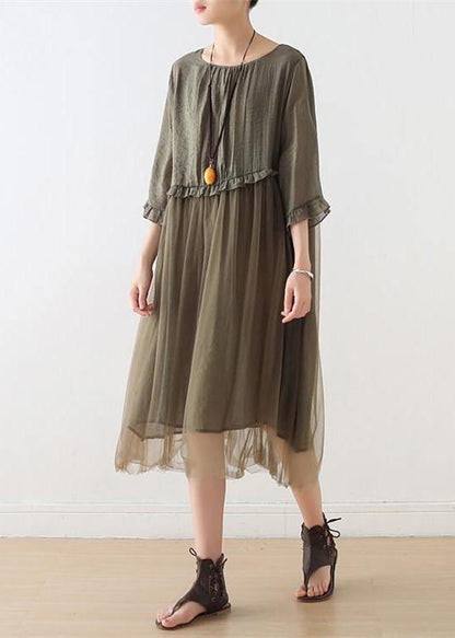 Black Tull Maxi Dresses Patchwork Chiffon Summer Dresses-limited Stock