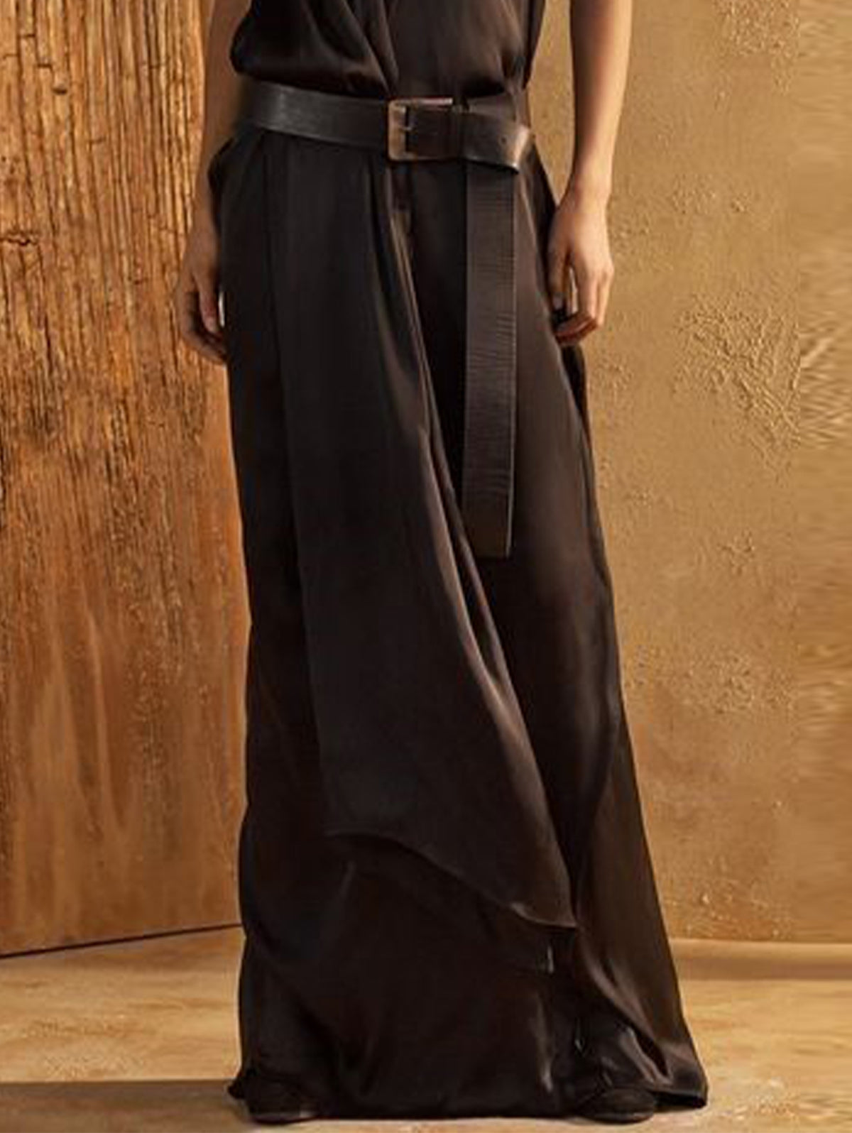Plain High Neck Sleeveless Loose Maxi Tank Dress