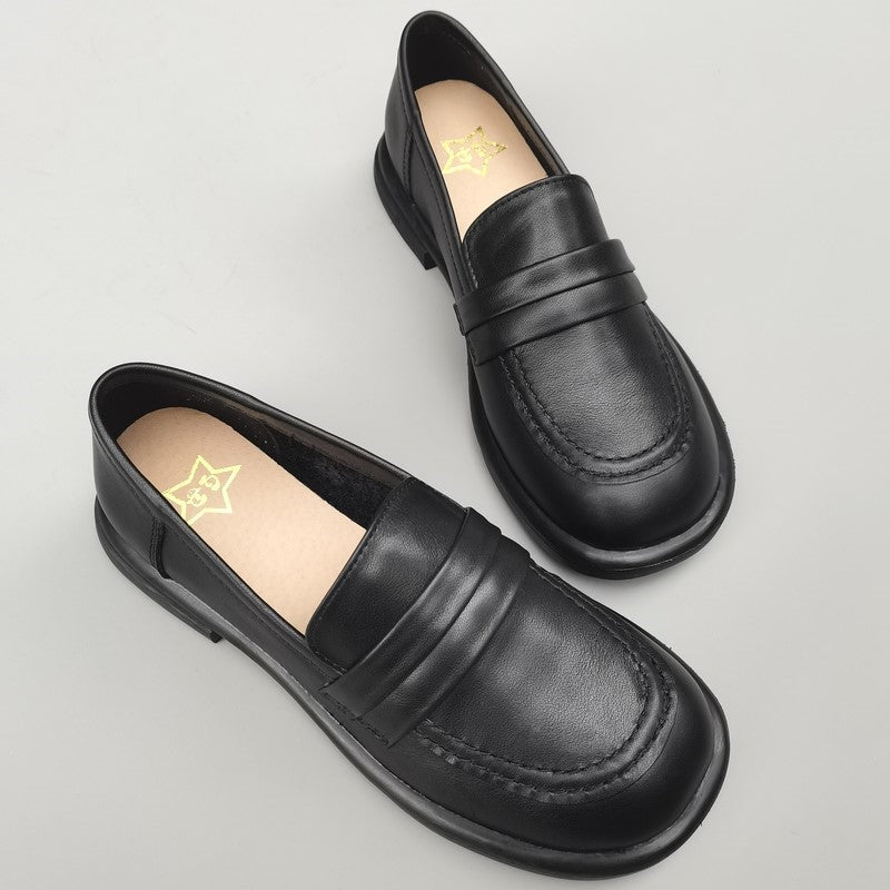 Summer Retro Leather Shoes