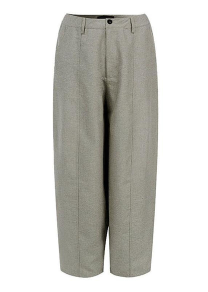 High Waist Button Color Harem Pants With Pocket