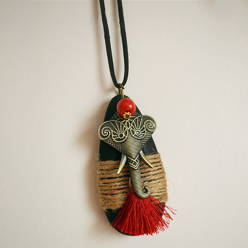 Tassel Necklace Sweater Pendants