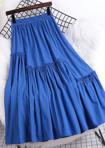 Handmade Purple Asymmetrical Ruffled Patchwork Chiffon a Line Skirts Summer