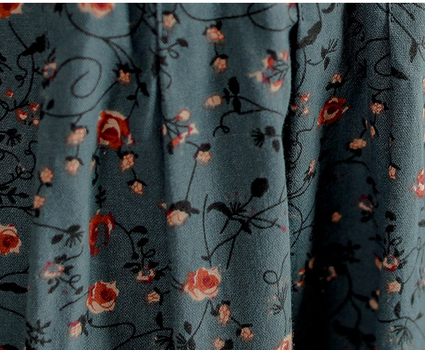 Retro Literary Mid-length Skirt