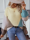 Diana® | Color block sweater with a crew neck and dropped shoulders