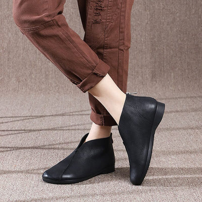 Autumn Retro Soft Leather Shoes