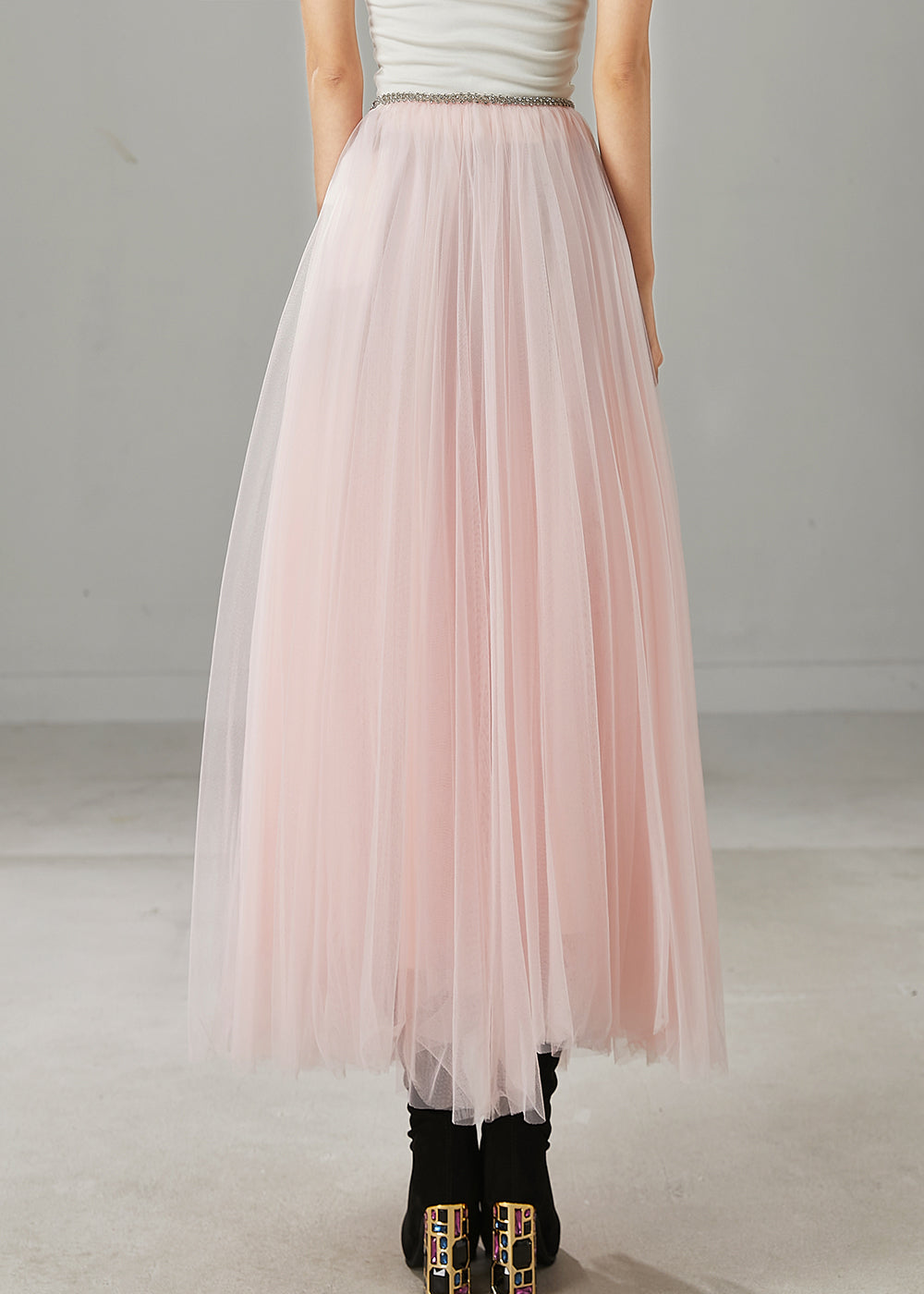 Pink Exra Large Hem Tulle Holiday Skirt Spring