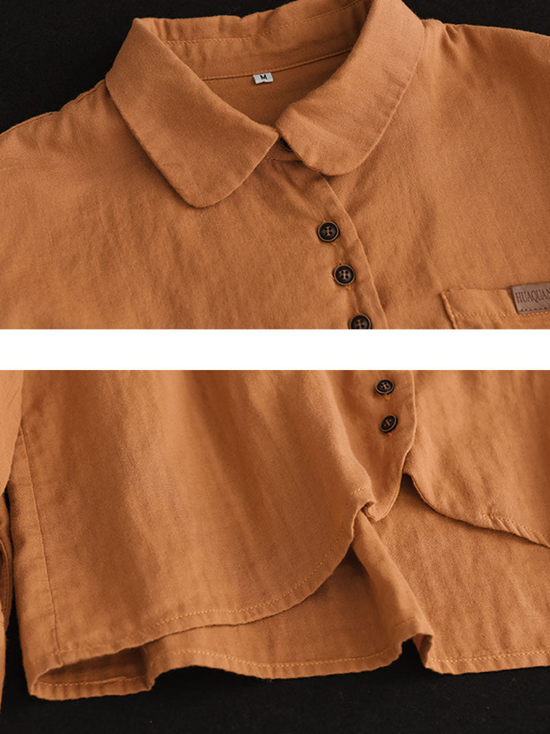 Spring Button Pocket T-shirt