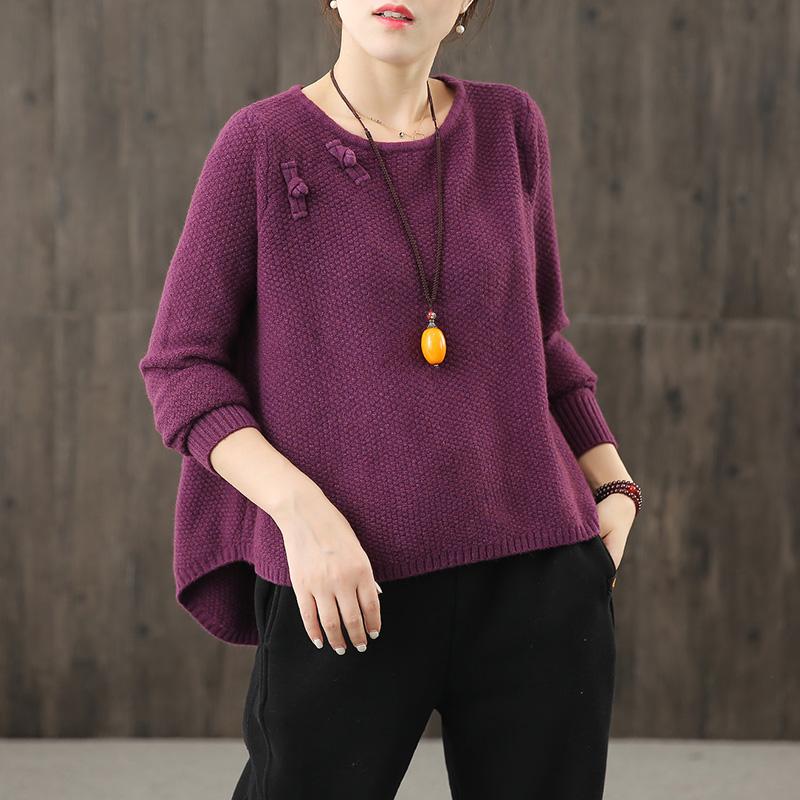 Loose Pullovers Irregular Sweaters