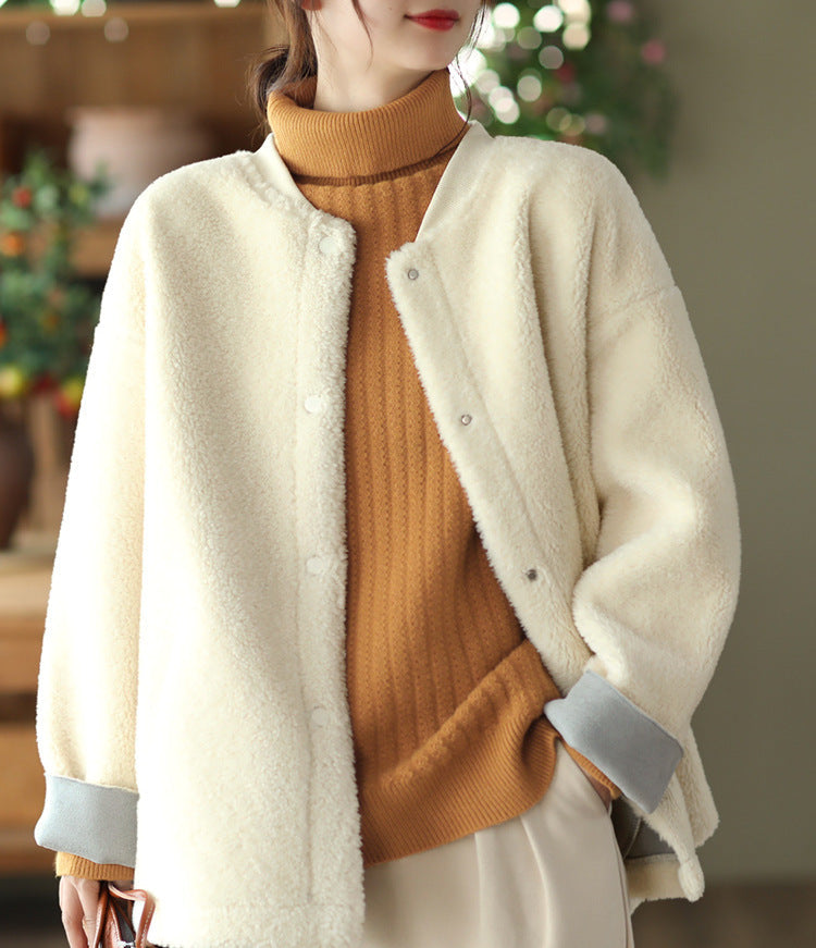 Retro Soft Lamb Wool Coat