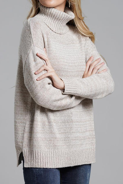 Knit High Neck Loose Sweater