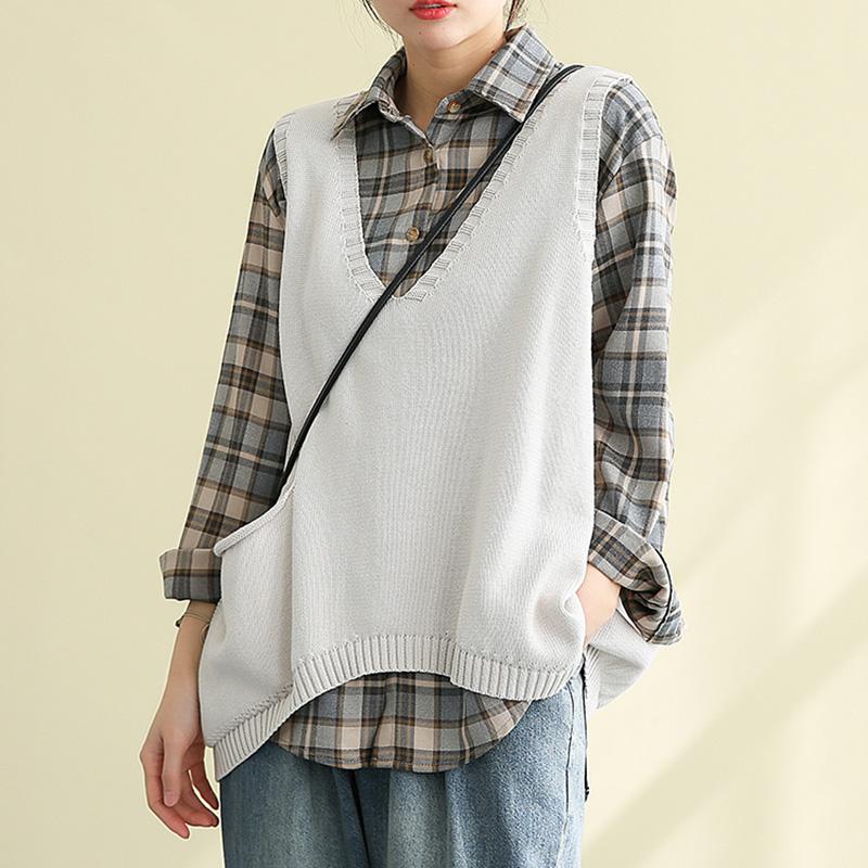 Retro Knitted Pullover Sweater Vest