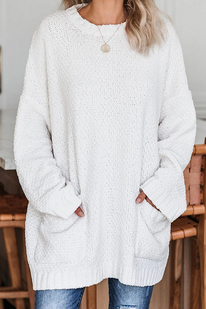 Double Pockets Knitted Sweater