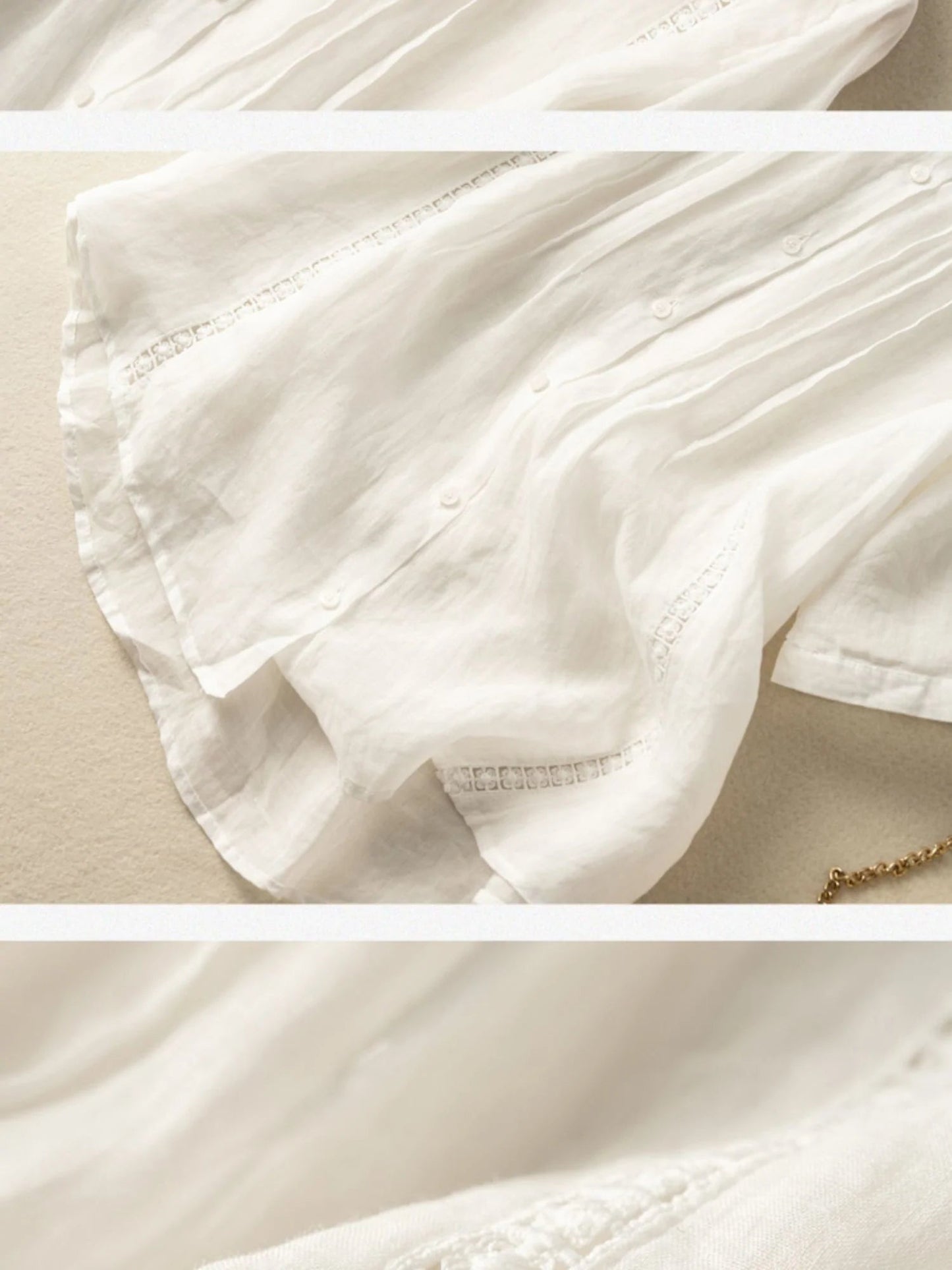Pure Color Round Neck Short Sleeve Linen Top