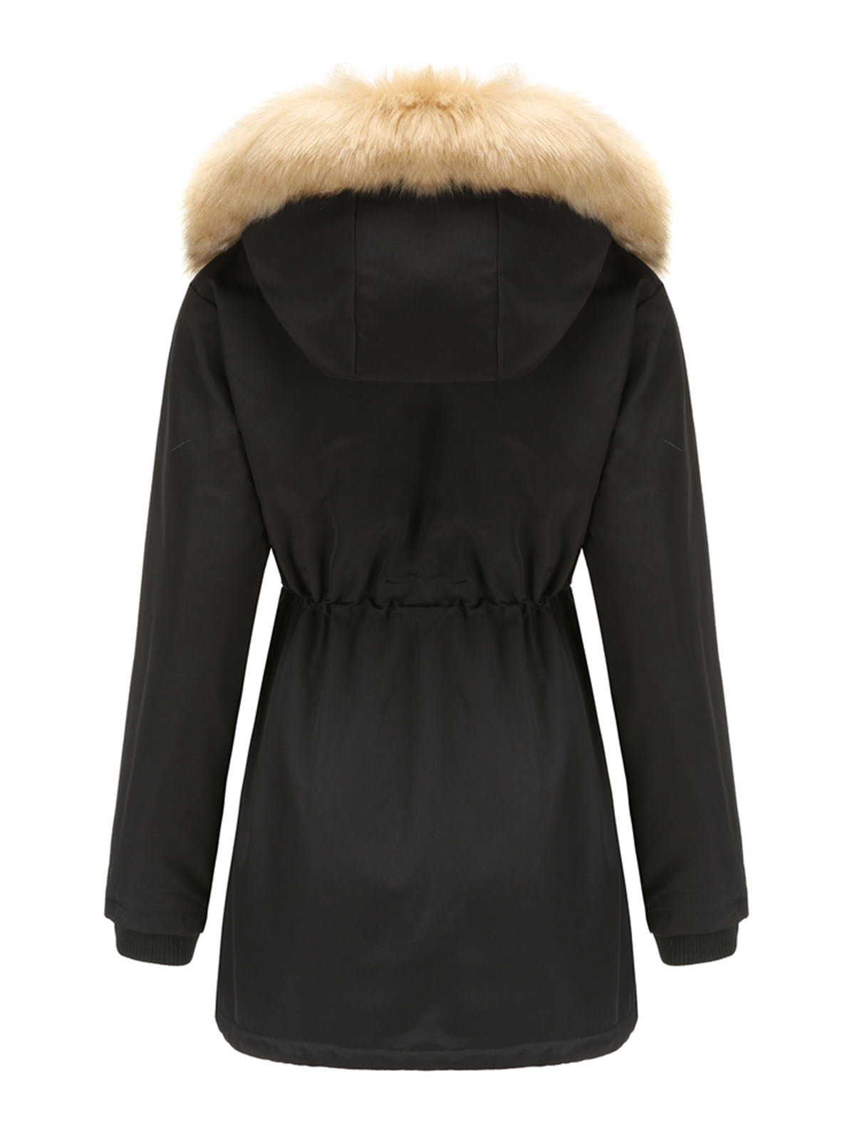 Coat Daily Lamb Wool Fall Winter Regular Midi Length Coat Color Oversized Coat