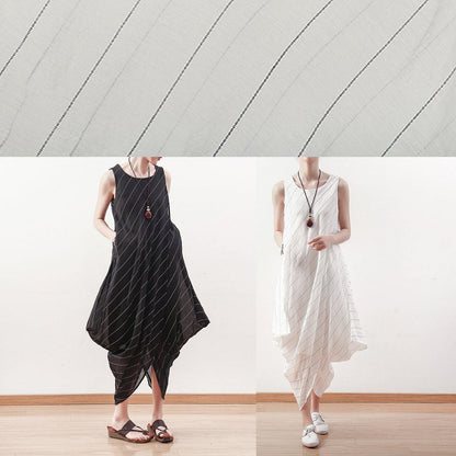 Summer Black Dress Slim Irregular Vest Skirt Mid-length Skirt