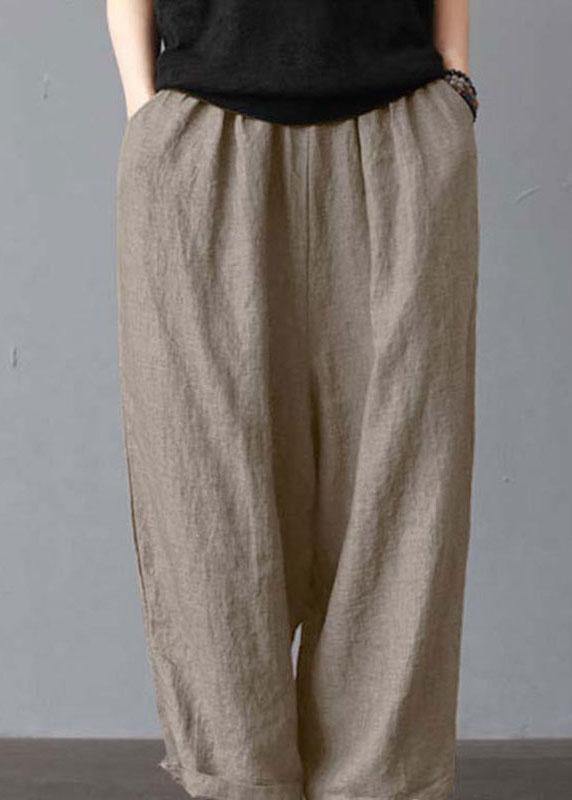 High Elastic Waist Loose Wide Leg Pants