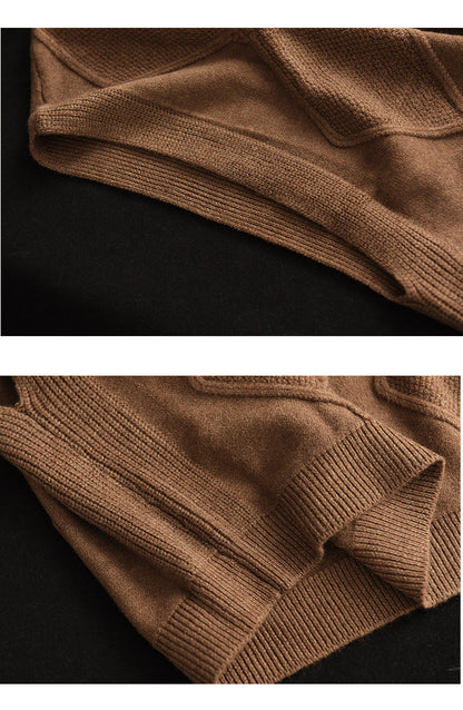 Twist Knit Turtleneck Vest
