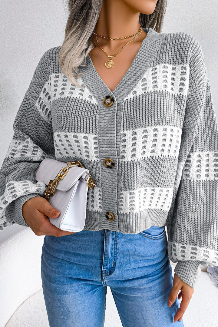 Put It All Together Striped Cardigan