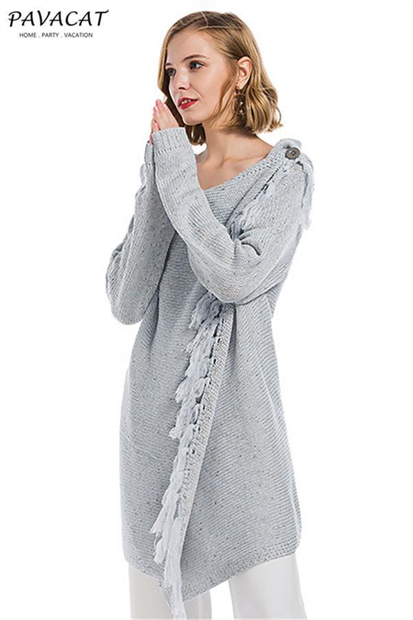 Tassel Asymmetrical Hem Shawl Speckled Fringe Cardigan - Khaki
