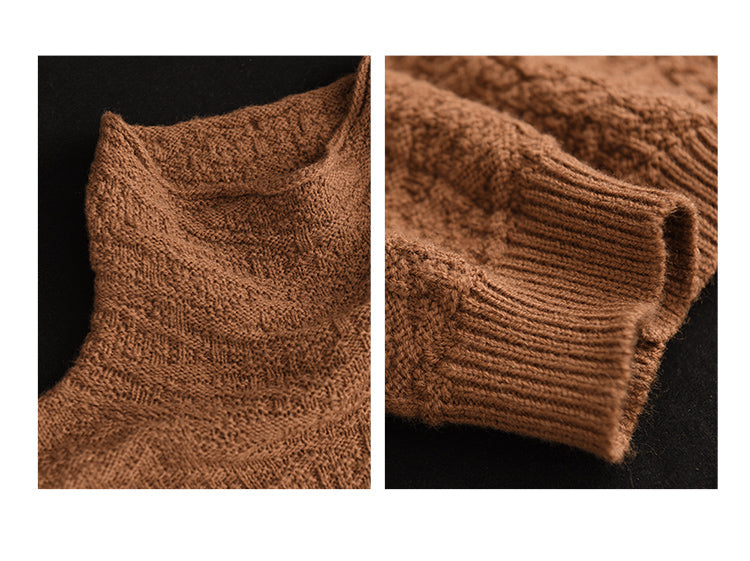 Jacquard Turtleneck Sweater