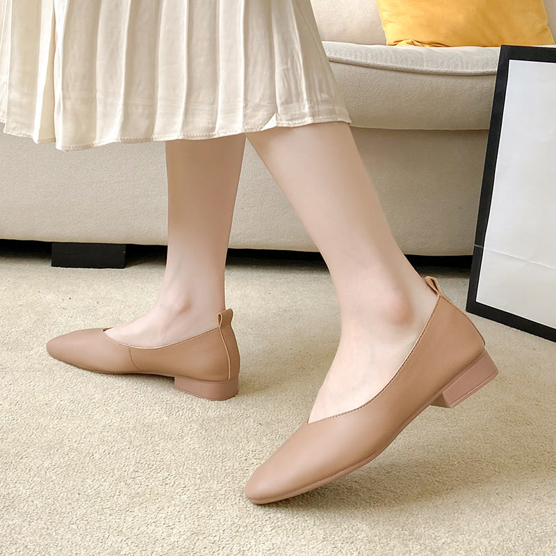 Summer Retro Soft Leather Wedge Shoes (34-40)