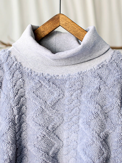 Winter Artsy Spliced Warm Loose Dress