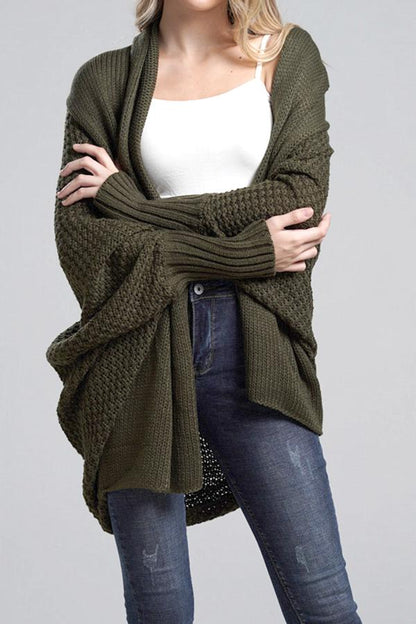 Colbie Dolman Cardigan - Red