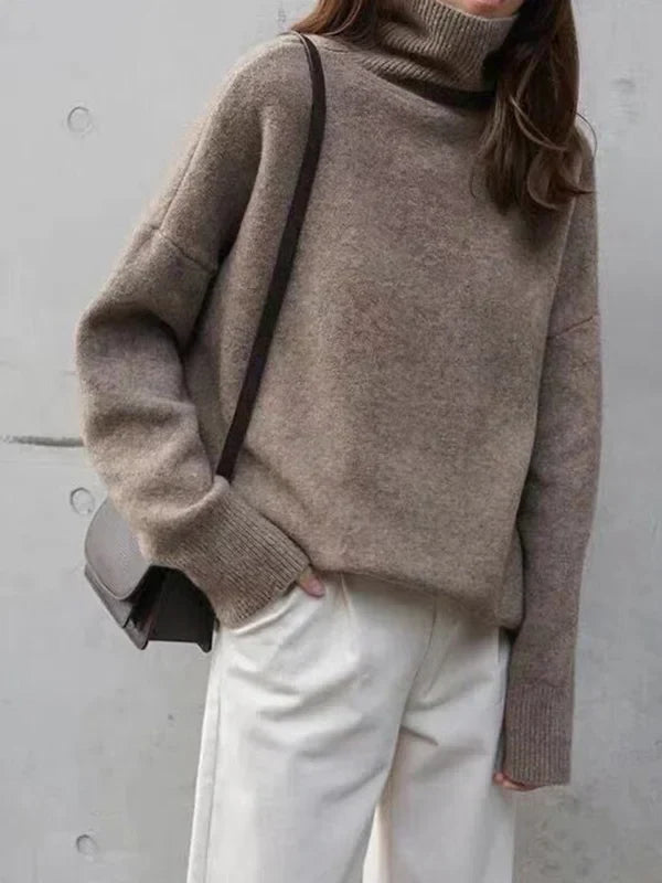 Saida® | Casual cashmere turtleneck sweater for women