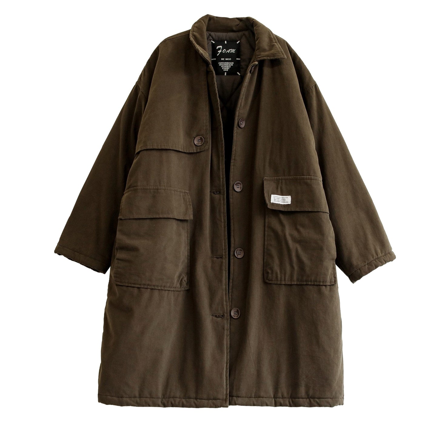 Winter Cotton Quilted Loose Overcoat