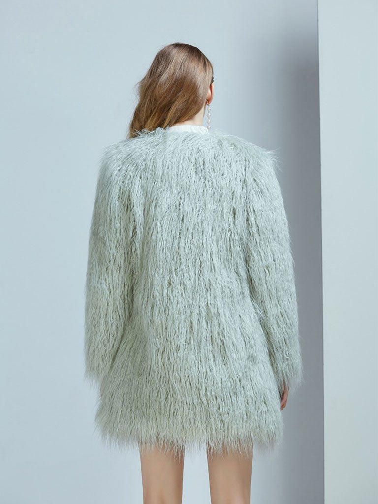 Faux Fur Long Coat Winter Coat