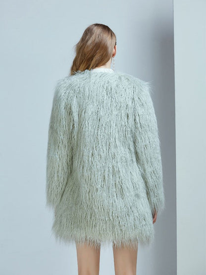 Faux Fur Long Coat Winter Coat