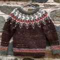 Vintage Moon Fox Jacquard Iceland Knit Women's Cozy Sweater elevenforest