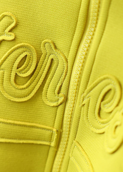 Fluorescent Yellow Jacquard Cotton Jackets Spring