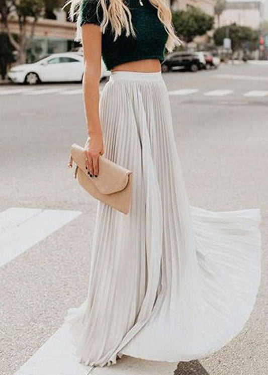 Grey Chiffon Beach Skirts Exra Large Hem Summer