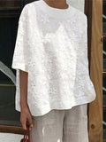 Lace Casual Loose Comfort Top