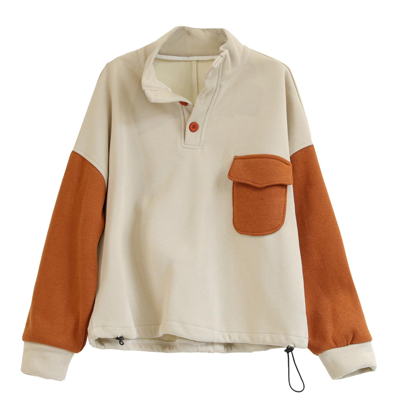Winter Color Matching Loose Furred Sweater