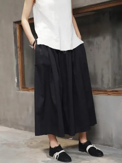 Simple Black Light Loose Dress