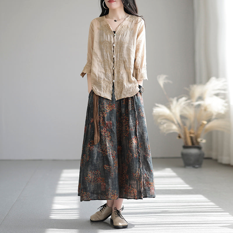 Cozy Linen Skirt