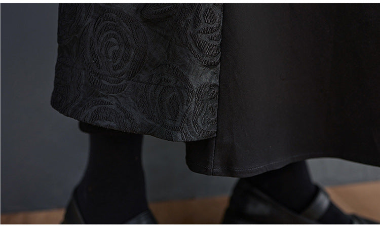 Loose Stitching Design Skirt