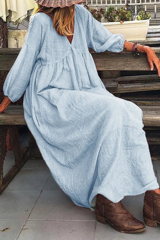 Split Joint V Neck Princess Dresses