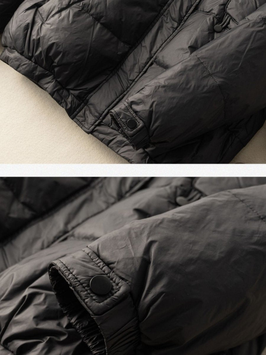 Lightweight and Loose Literary Short Version Down Jacket
