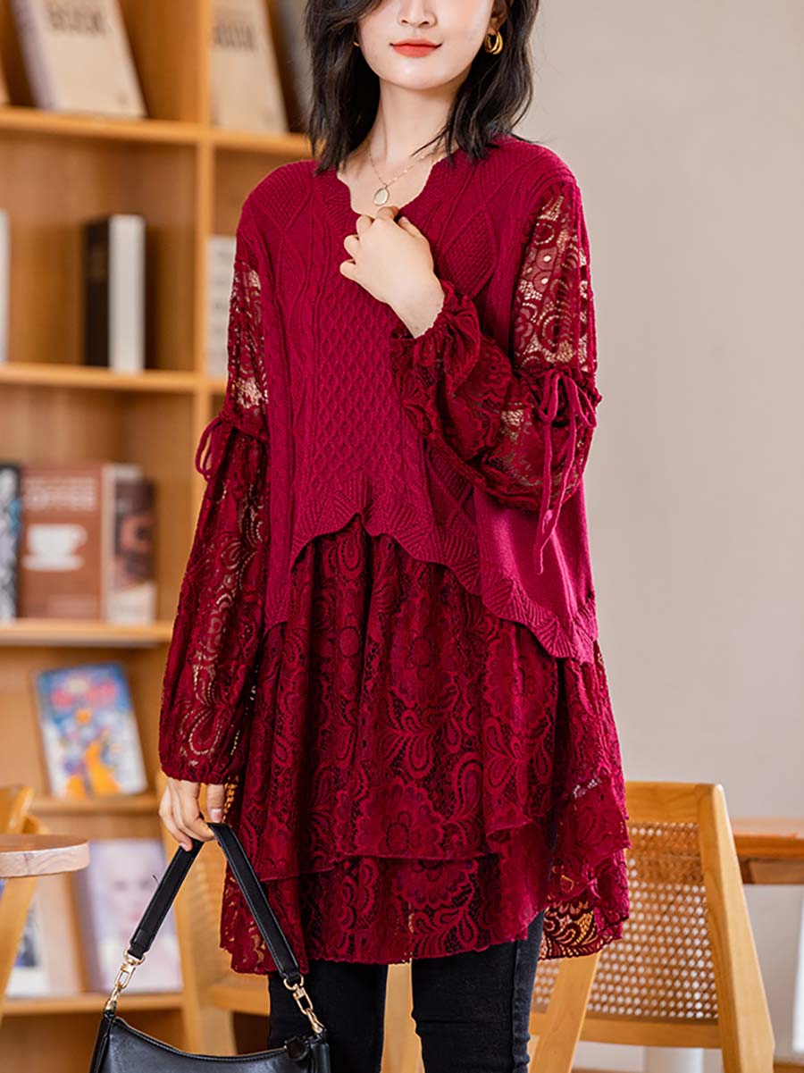 Knitted Lace Dress